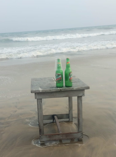 Stilleven aan het strand